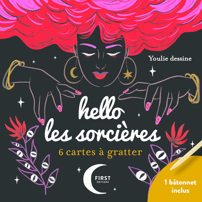 Cartes à gratter mini - Hello les sorcières: 6 cartes à gratter et 1 bâtonnet inclus Hobbies & Crafts