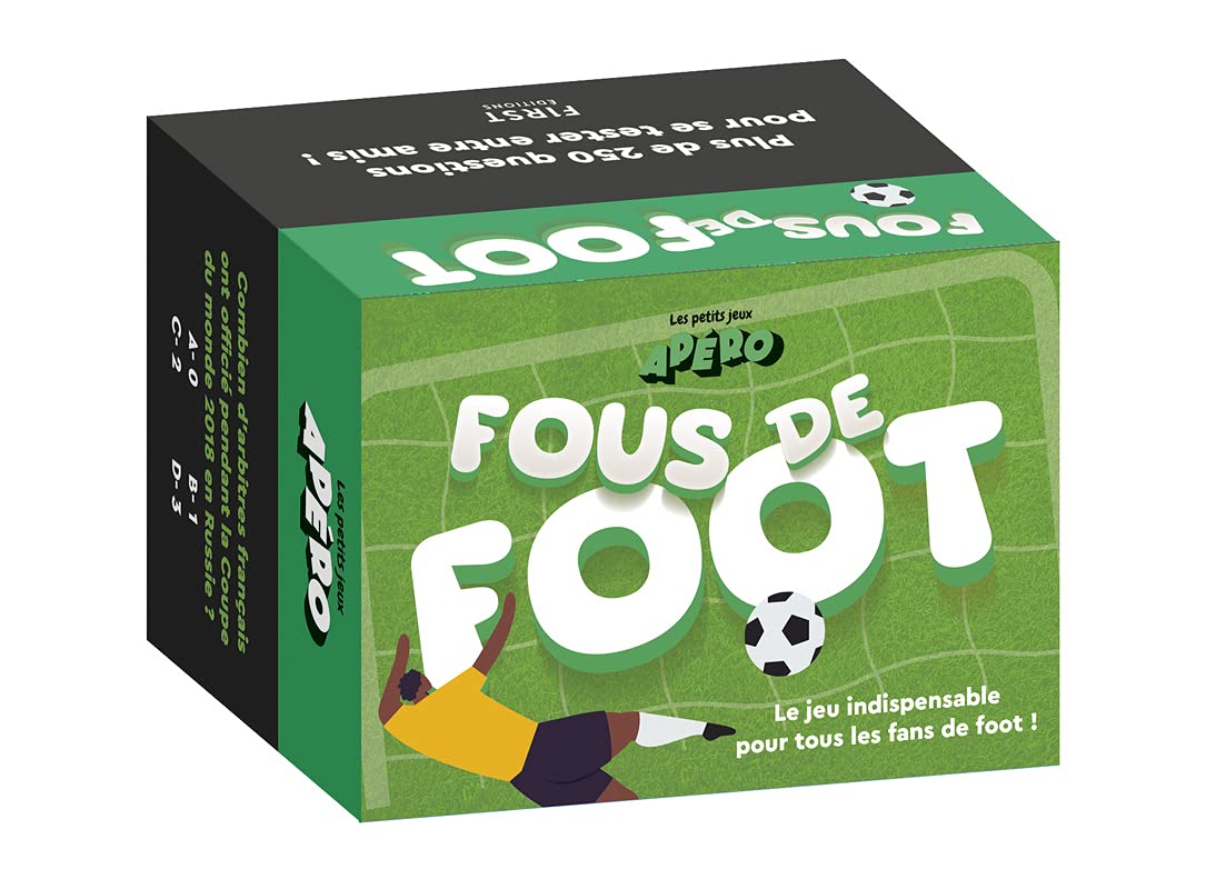 Fous de foot - jeu d'apéro - 3e éd: Plus de 250 questions pour se tester entre amis ! Leisure & Fun