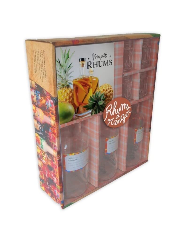 Coffret - Dégustation à la rhumerie: Avec 3 bouteilles de 50 cl, 4 shooters et 1 livre de recettes Leisure, Home & Garden