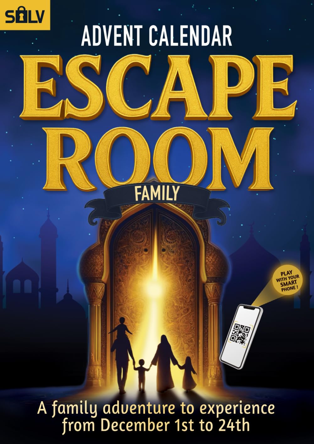 Escape Room Advent Calendar for the Family: An Interactive Puzzle Adventure for Parents and Kids Ages 8+ (Book+App) Parents & Children