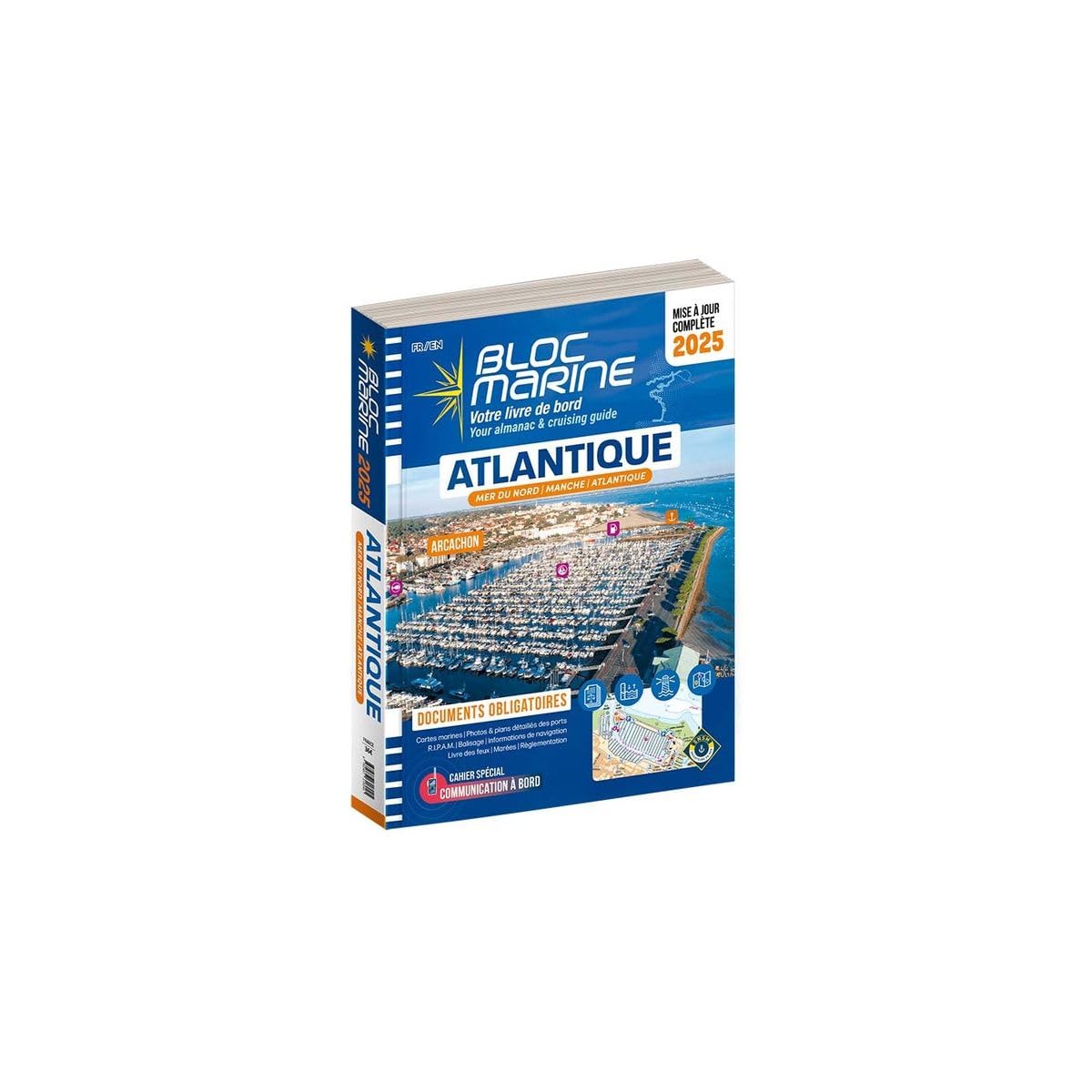 Bloc Marine 2024 - Manche Atlantique, Guide nautique du plaisancier, cartographie marine et plans des ports Books