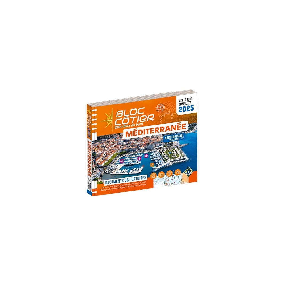 Bloc Côtier 2024 - Méditerranée, Guide nautique du plaisancier, cartographie marine et plans de port Books