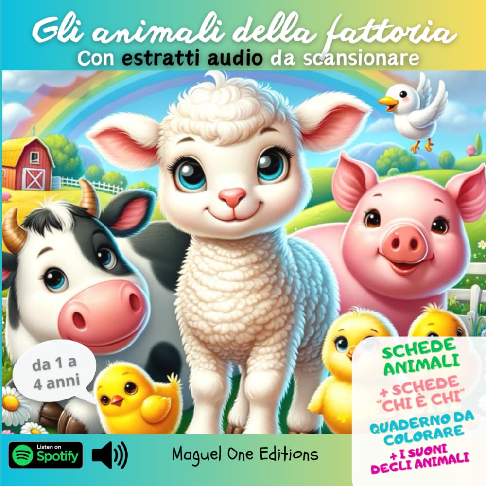 Gli animali della fattoria: Con estratti audio da scansionare Non-fiction