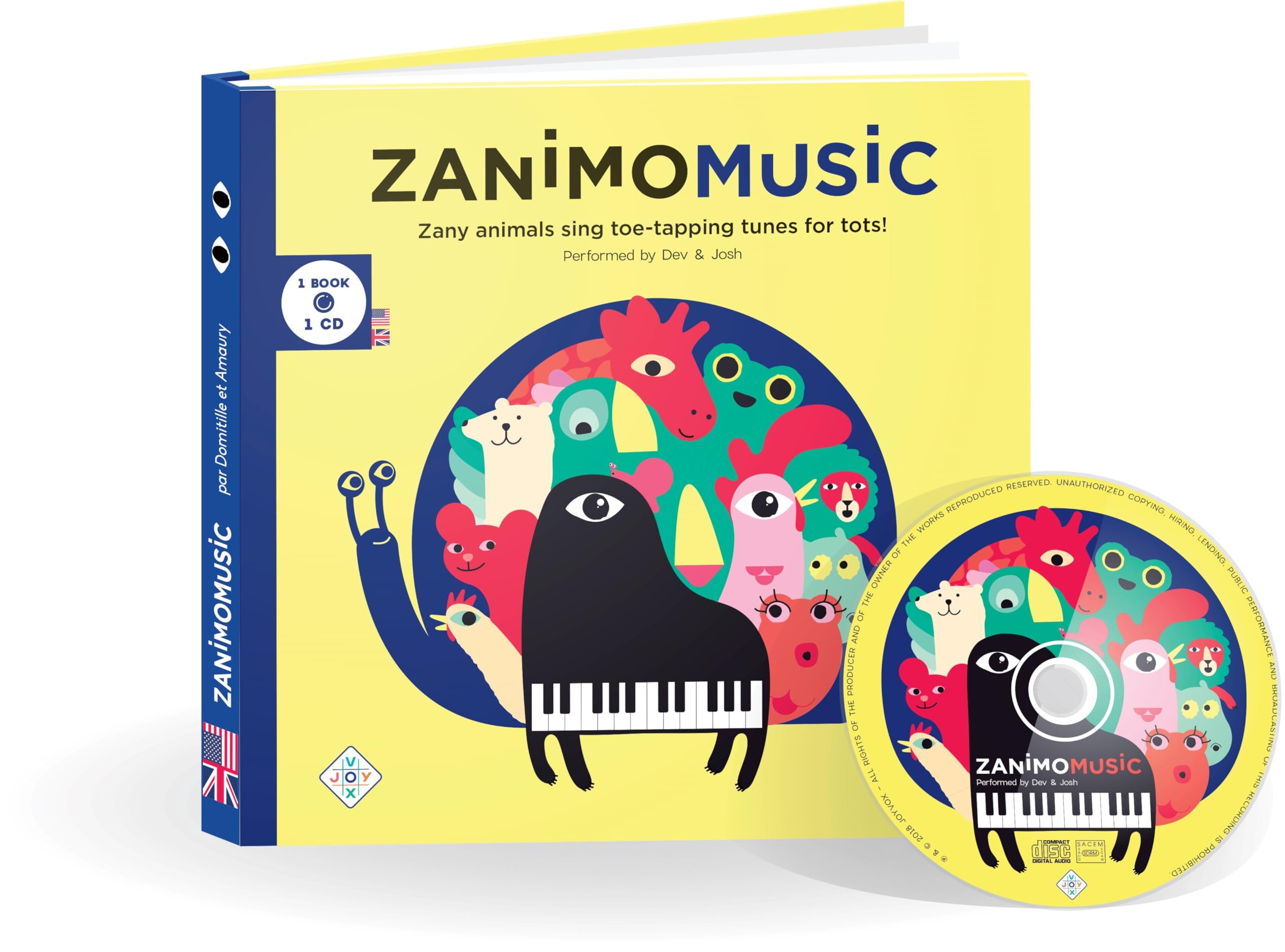 ZANIMOMUSIC : Zany Animals sing toe-tapping tunes for tots! (ENG) Children's books
