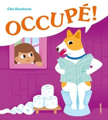 Occupé ! - Tout carton avec des découpes - Théme des toilettes book