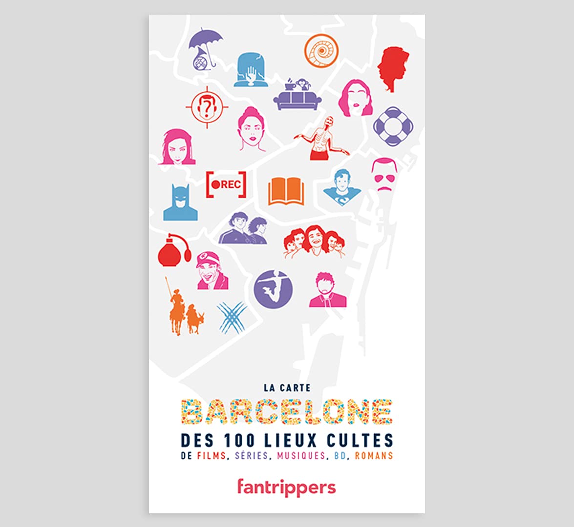La Carte Barcelone des 100 lieux cultes de films, séries, musiques, BD, romans Leisure, Home & Garden