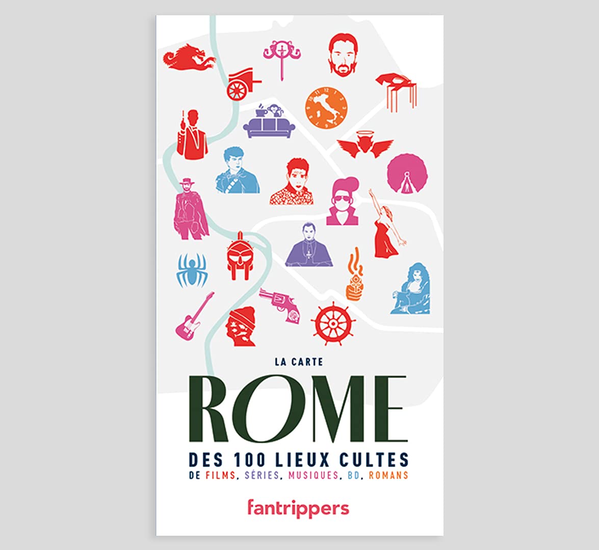 La Carte Rome des 100 lieux cultes de films, séries, musiques, BD, romans Leisure, Home & Garden