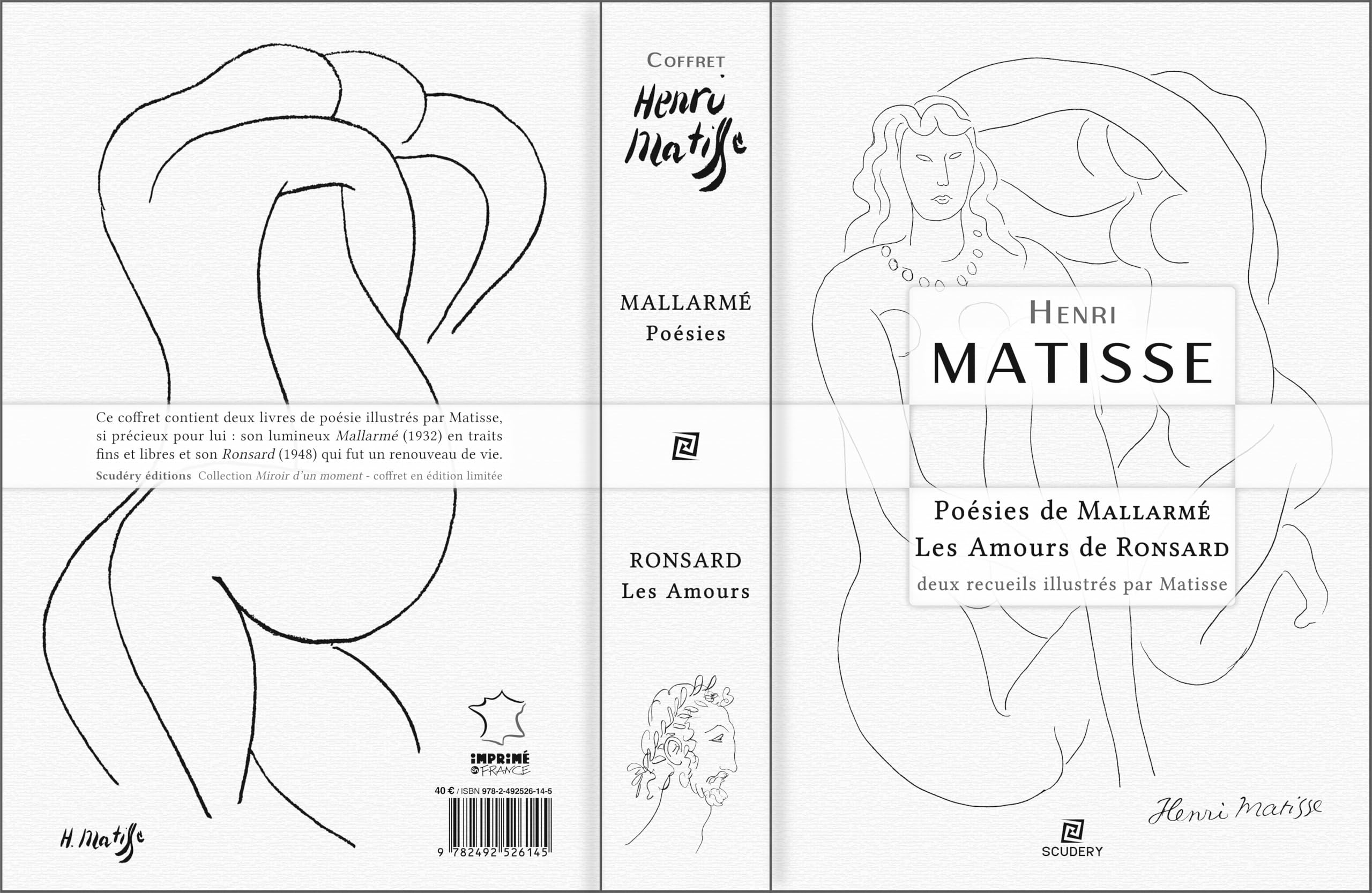 Coffret Henri Matisse: Poésies de MALLARMÉ et Les Amours de RONSARD - deux recueils illustrés par Matisse book