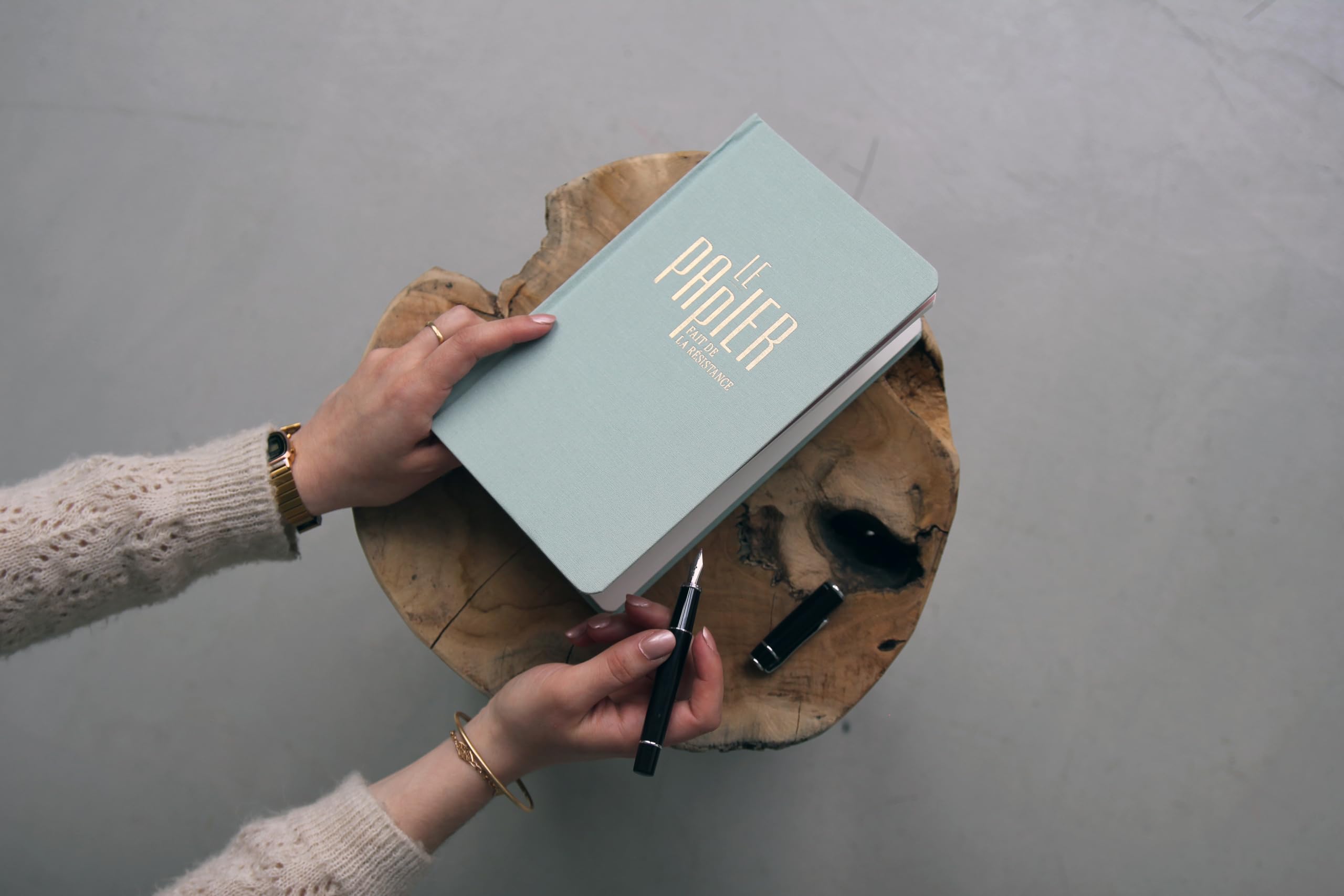Carnet Toile du Marais A5 Céladon - Le Papier fait de la Résistance book