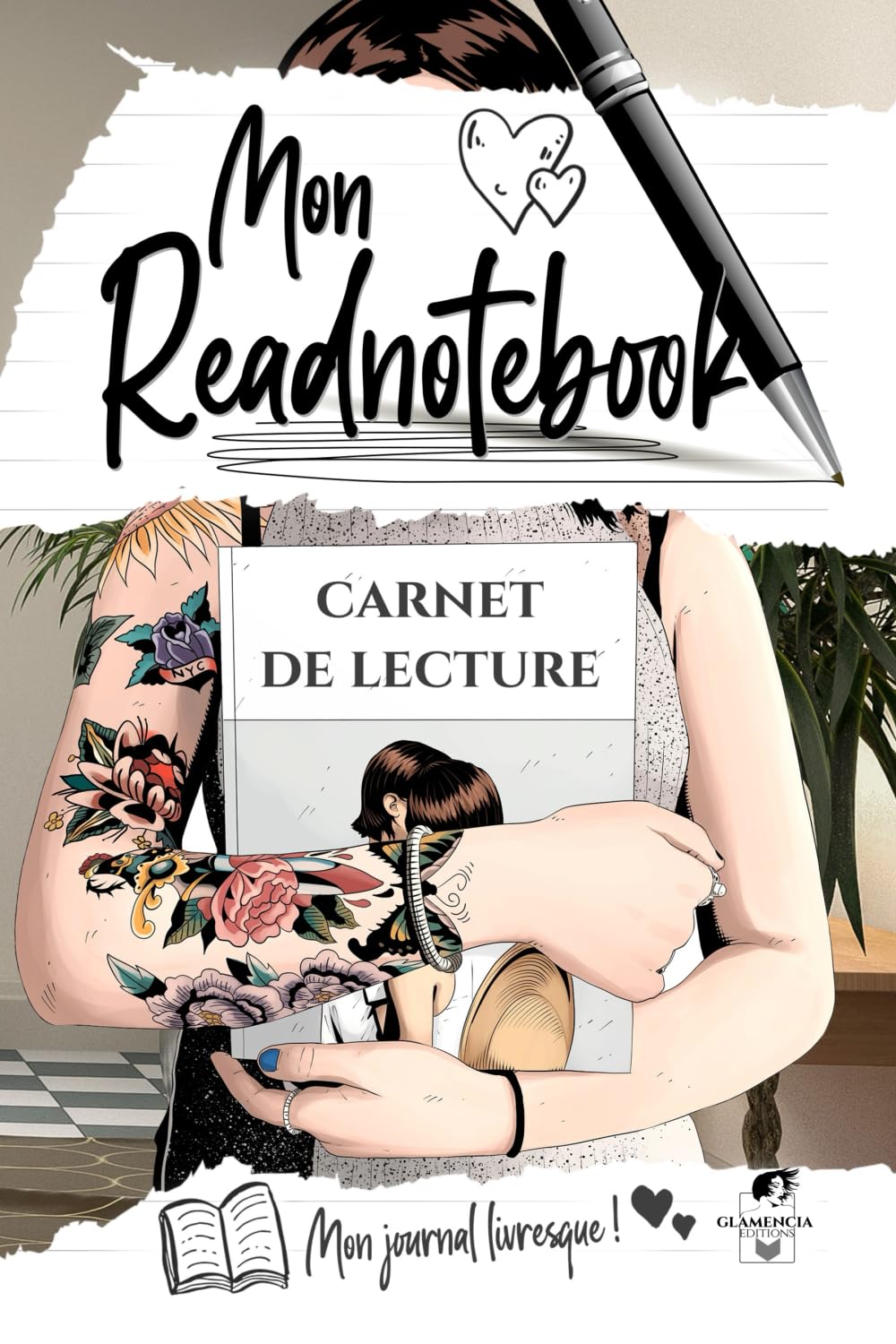 MON READNOTEBOOK: Carnet de lecture - Journal livresque - Planning - Wishlist - Défis - Coups de cœur - Fiches très détaillées à remplir - Chroniques littéraires - 230 pages Learning & Reference
