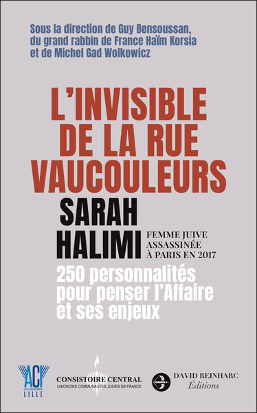 L'invisible de la rue Vaucouleurs : Sarah Halimi, femme juive assassinée à Paris en 2017 : 250 personnalités pour penser l'affaire et ses enjeux Books