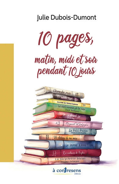 10 pages, matin, midi et soir pendant 10 jours book
