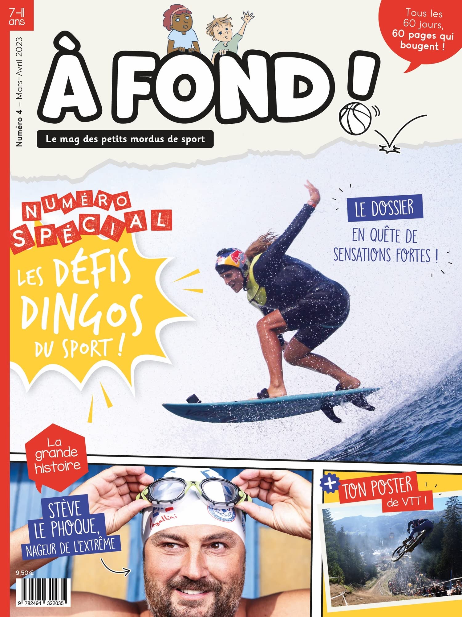 A fond! N°4 - mars-avril 2023: Le mag des petits mordus de sport Leisure & Fun