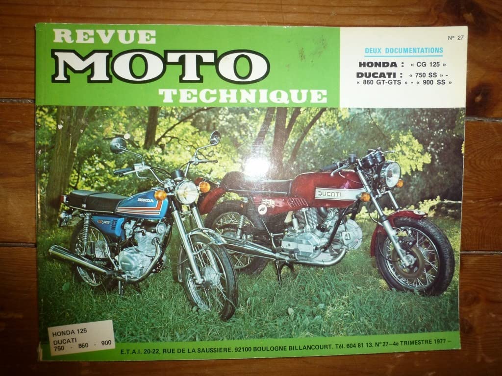 Rmt- Revues Techniques Moto - CG125 55 Revue Technique moto Ducati Honda Etat - Bon Etat Occasion book