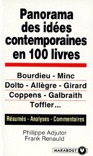 Panorama des idées contemporaines en 100 livres Books