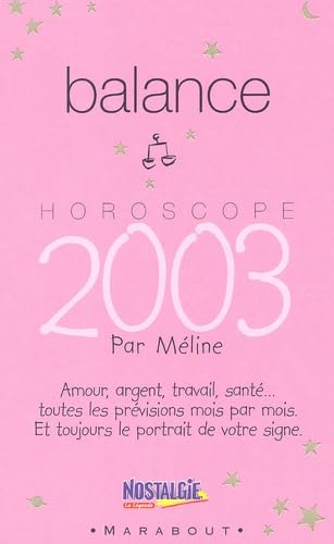 Horoscope 2003 : Balance Books