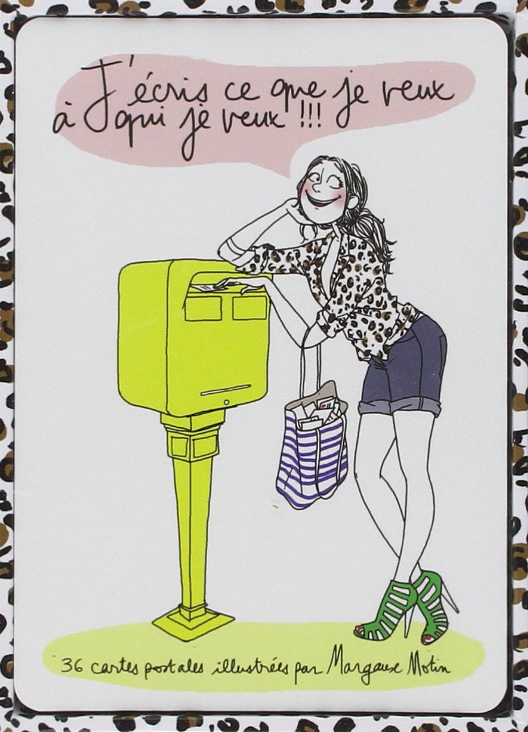 Coffret de 36 cartes postales Books