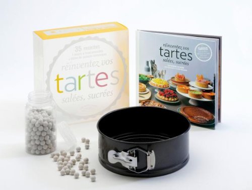 Réinventez vos tartes salées et sucrées: Coffret Cook'in box : un livre + un moule + des billes de cuisson book