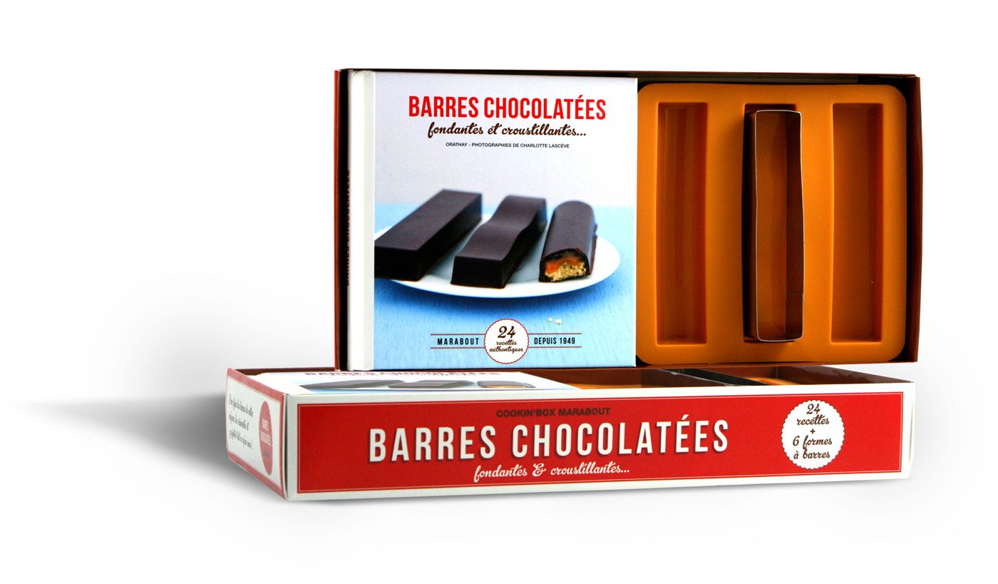 Coffret barres chocolatées fondantes et croustillantes book