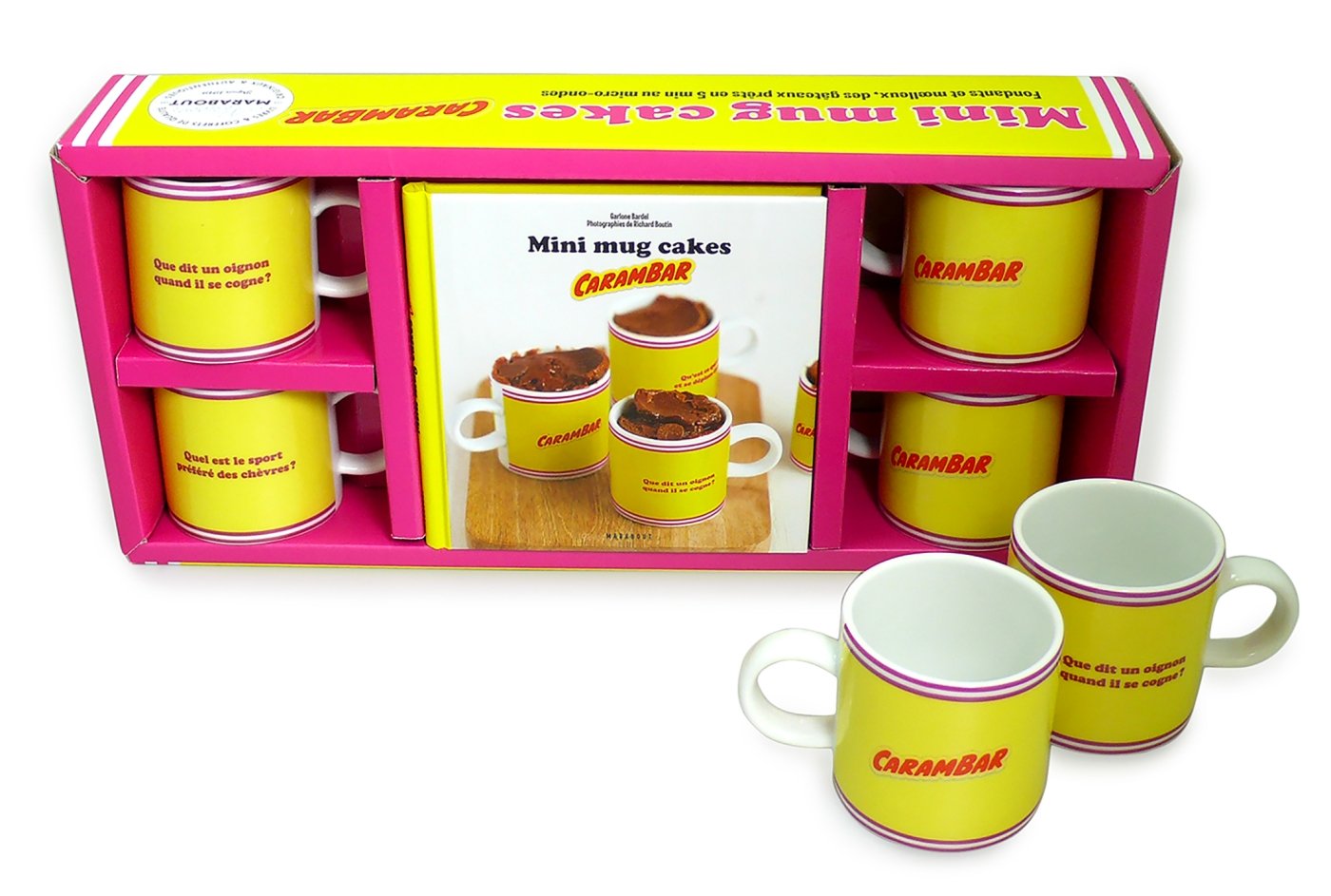 Mini Mug Cakes Carambar: Coffret livre + 4 mini mug Leisure, Home & Garden
