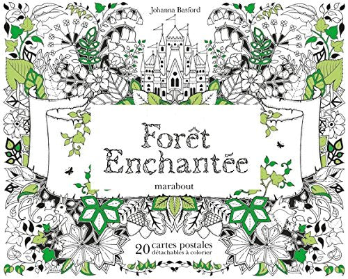 Forêt enchantée: 20 cartes postales détachables à colorier Books