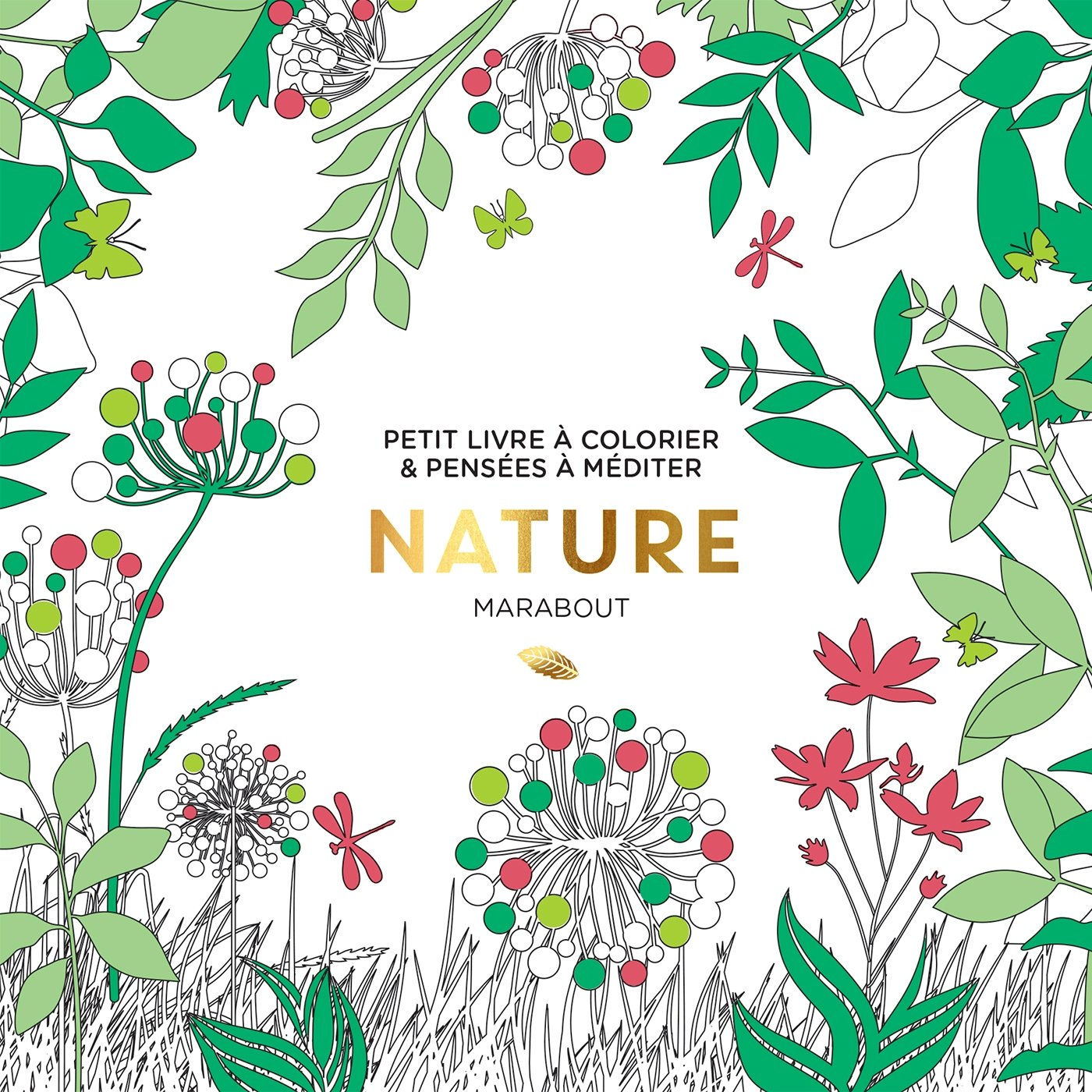 Nature: Petit livre à colorier & pensées à méditer Books