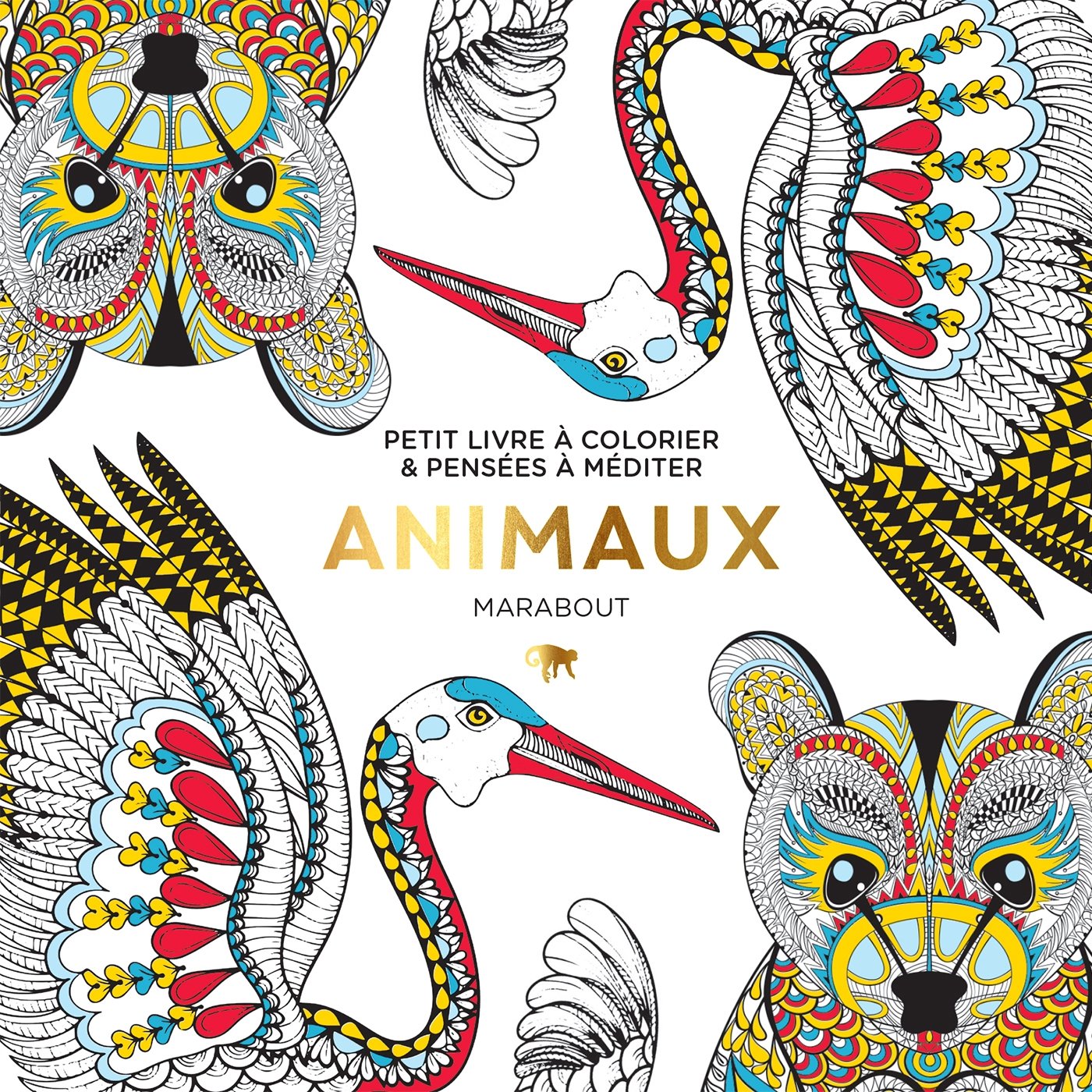 Animaux: Petit livre à colorier & pensées à méditer book