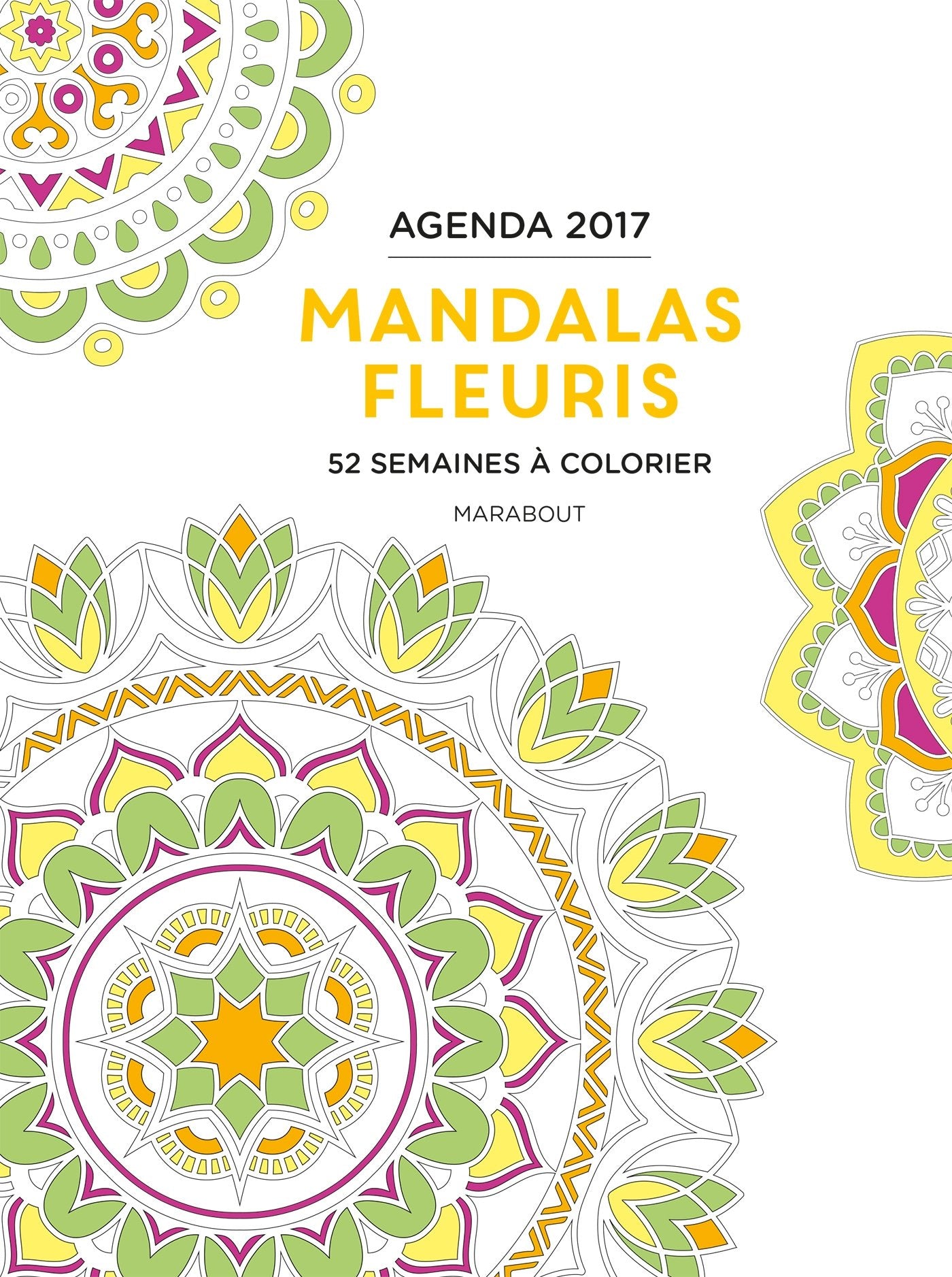 Agenda 2017 Mandalas fleuris: 52 semaines à colorier Books