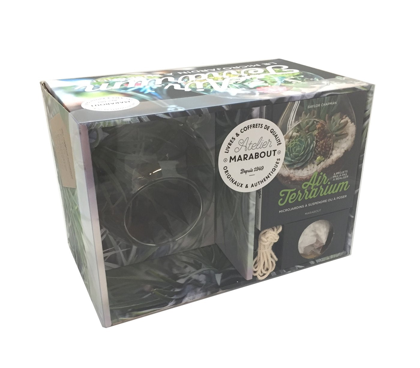 Air terrarium - Microjardins à suspendre ou à poser: Microjardins à suspendre ou à poser - Avec un terrarium à suspendre en verre, des graviers et de la ficelle book