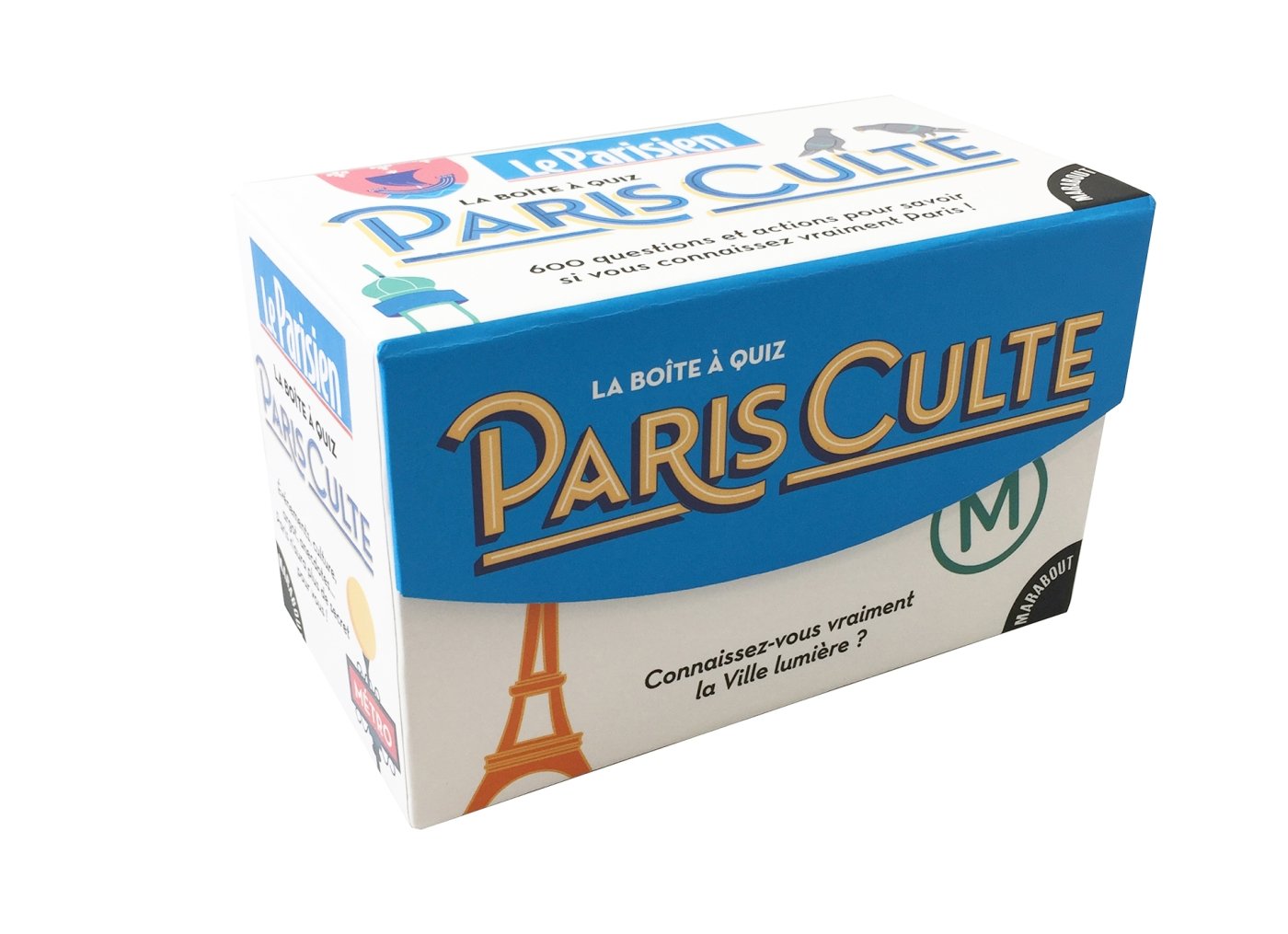 La boîte à quiz Paris Culte avec Le Parisien book