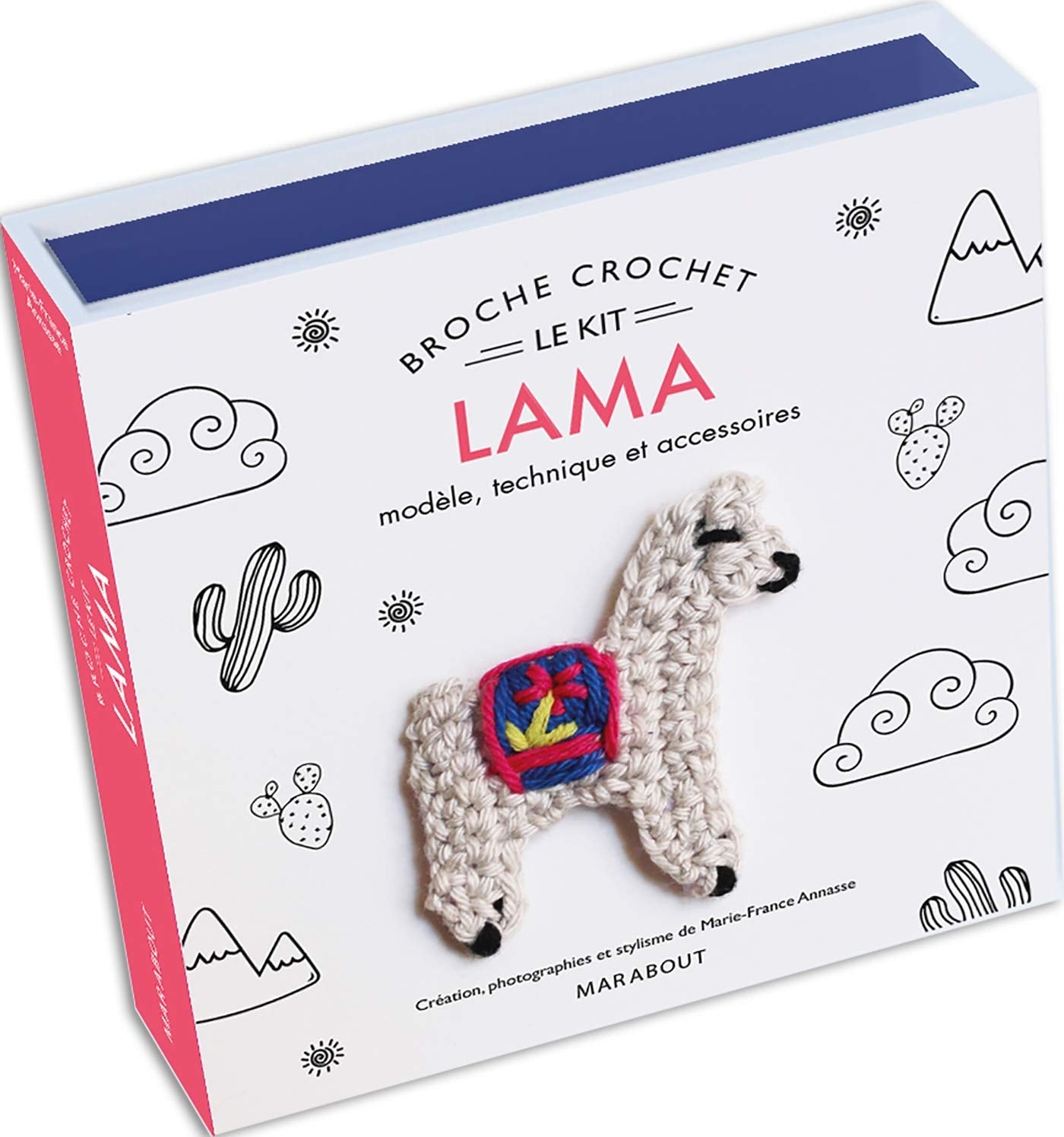 Kit broche tête de silhouette lama: Modèle, technique et accessoire Partnership & Love