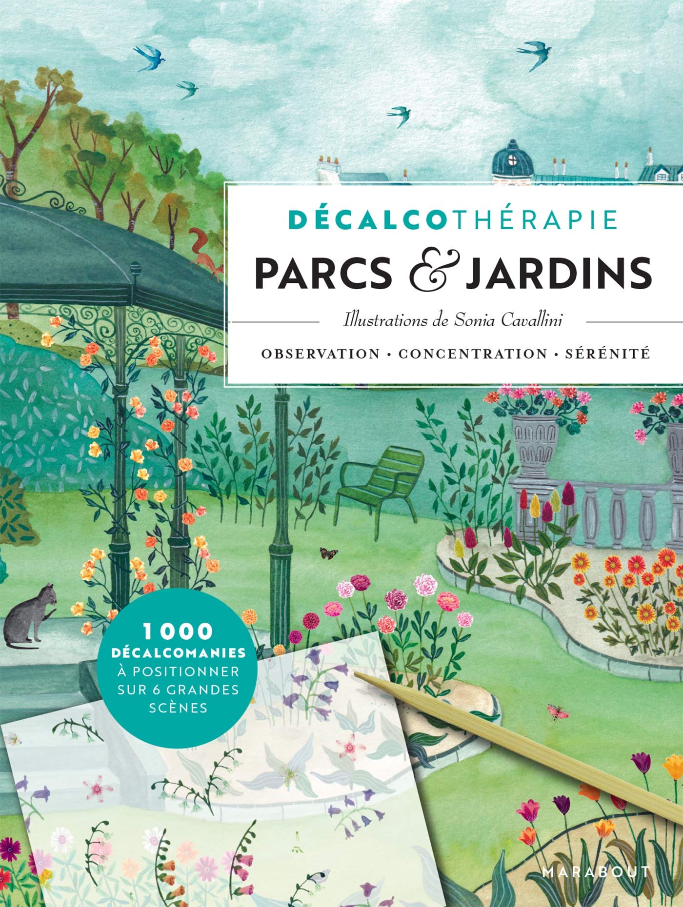 Décalcothérapie - Parcs et jardins: Avec un stylet et des feuilles de décalcomanies Tiptoi & Games