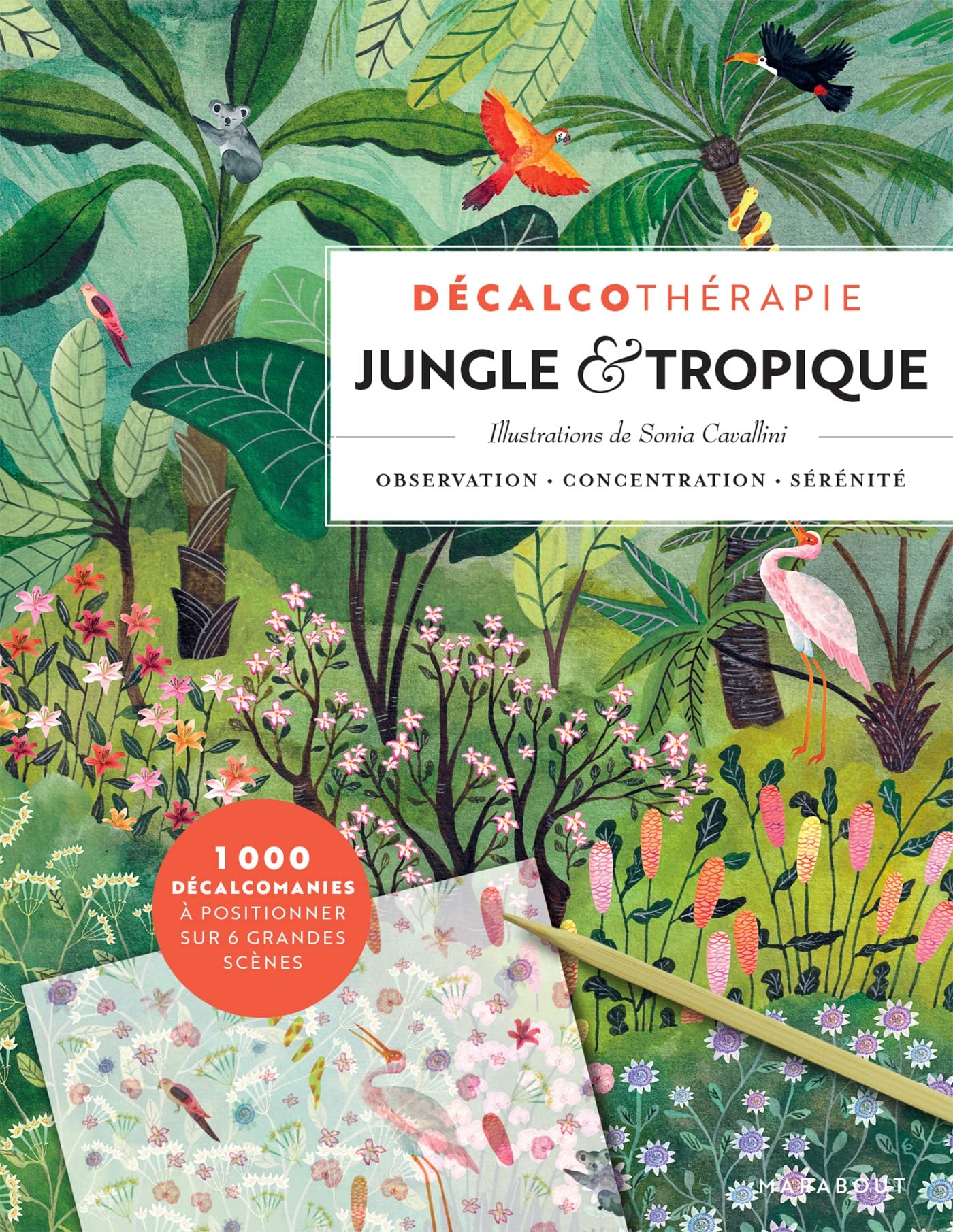 Décalcothérapie Jungle & Tropique: Avec un stylet et des feuilles de décalcomanies Tiptoi & Games