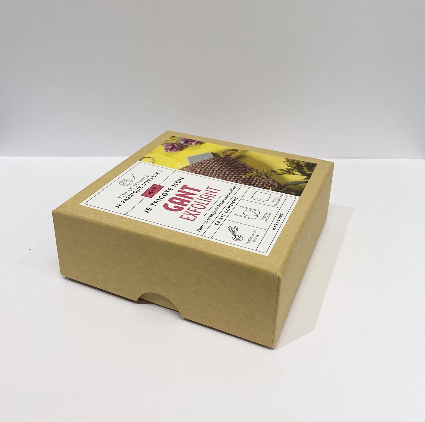 Kit Je tricote mon gant exfoliant book