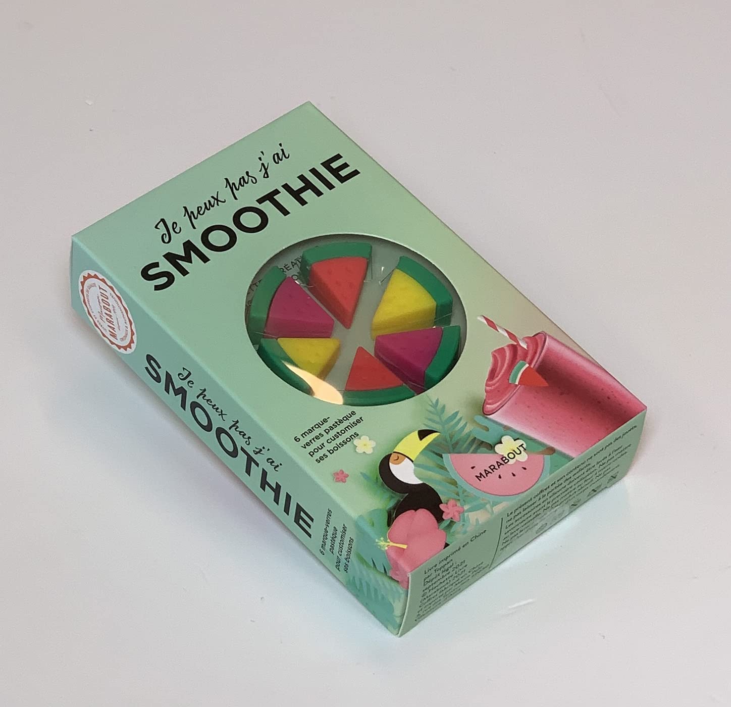 Coffret - Marque-verres "Je peux jas j'ai smoothie" book