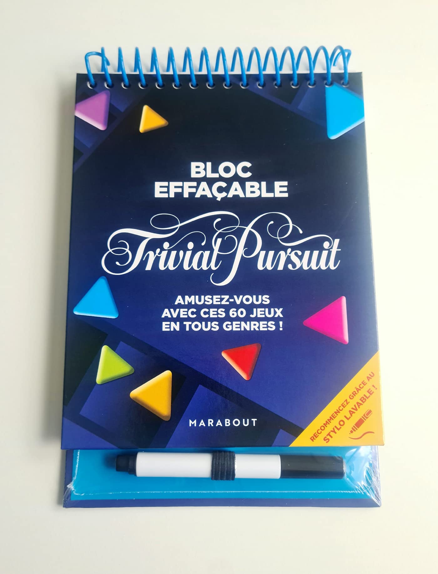 Bloc de jeux effacable - Trivial Pursuit book