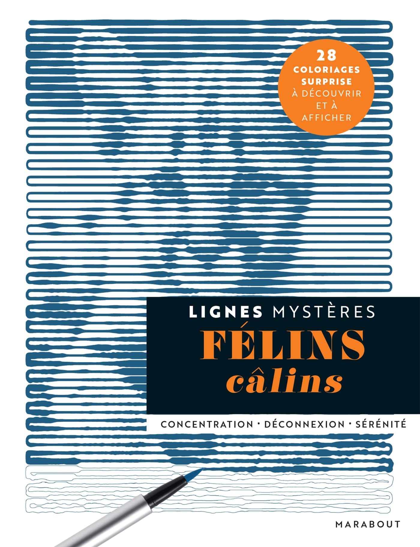 Lignes mystères - Félins câlins: 28 coloriages surprise à découvrir et à afficher Tiptoi & Games