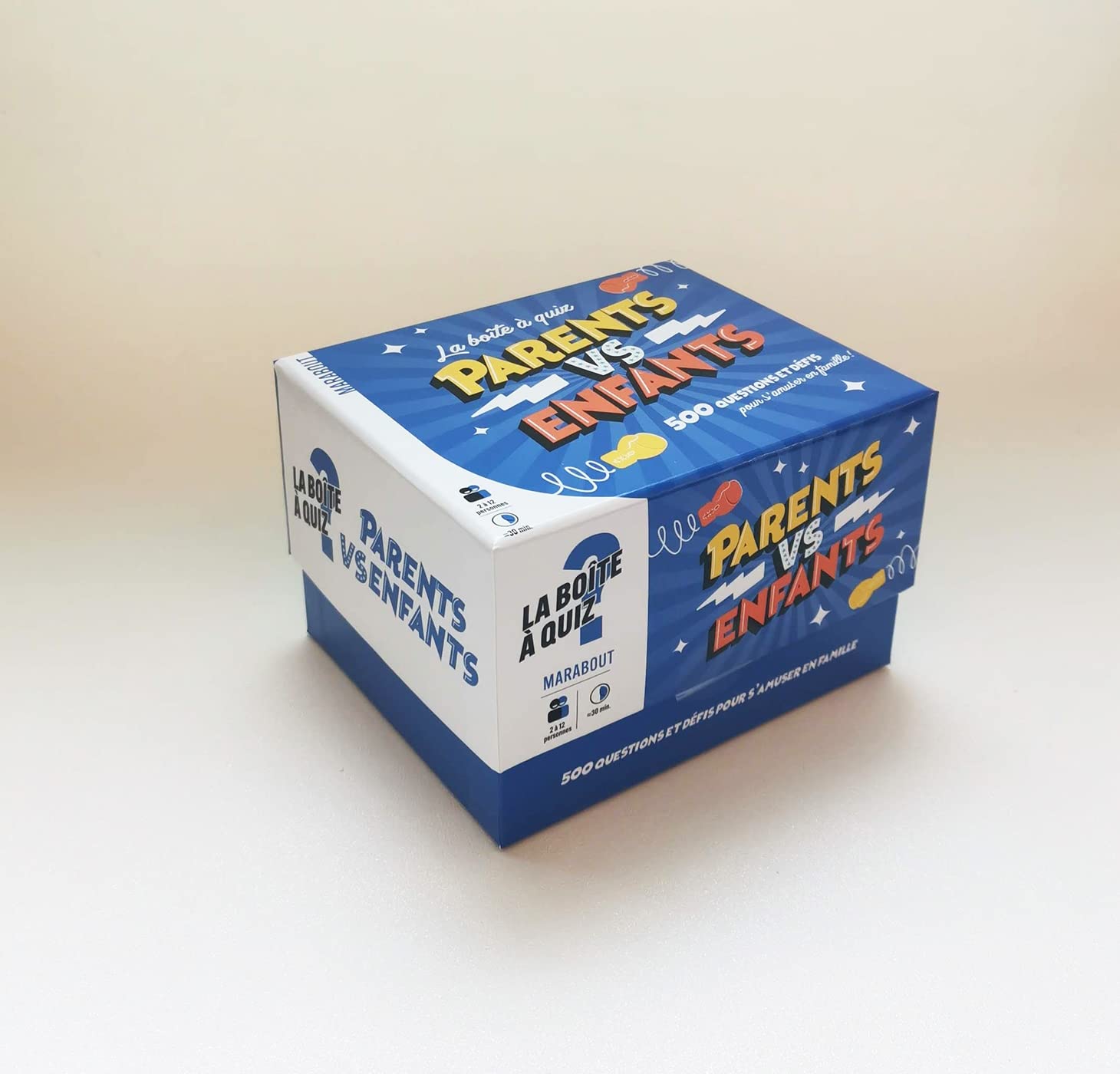 La boîte à quiz Parents vs Enfants: 500 questions et défis pour s'amuser en famille !, avec 130 cartes Leisure, Home & Garden