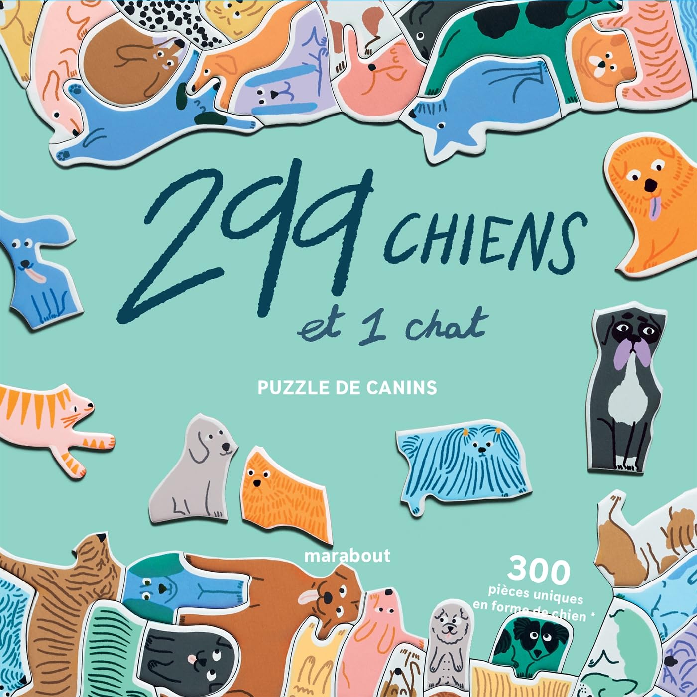 Puzzle 299 chiens et un chat Leisure & Fun