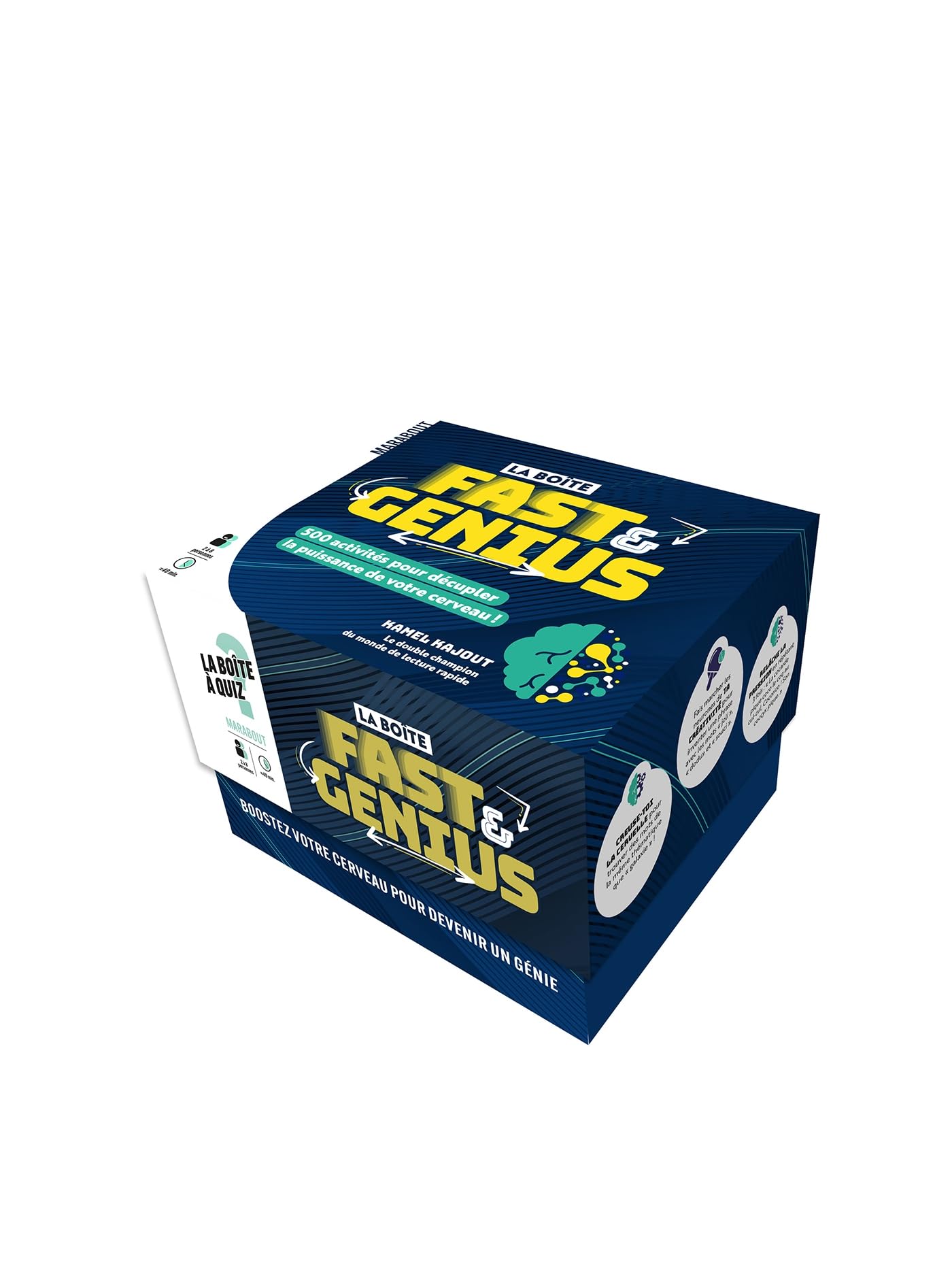La boîte Fast & Genius: 500 activités pour décupler la puissance de votre cerveau ! Leisure & Fun