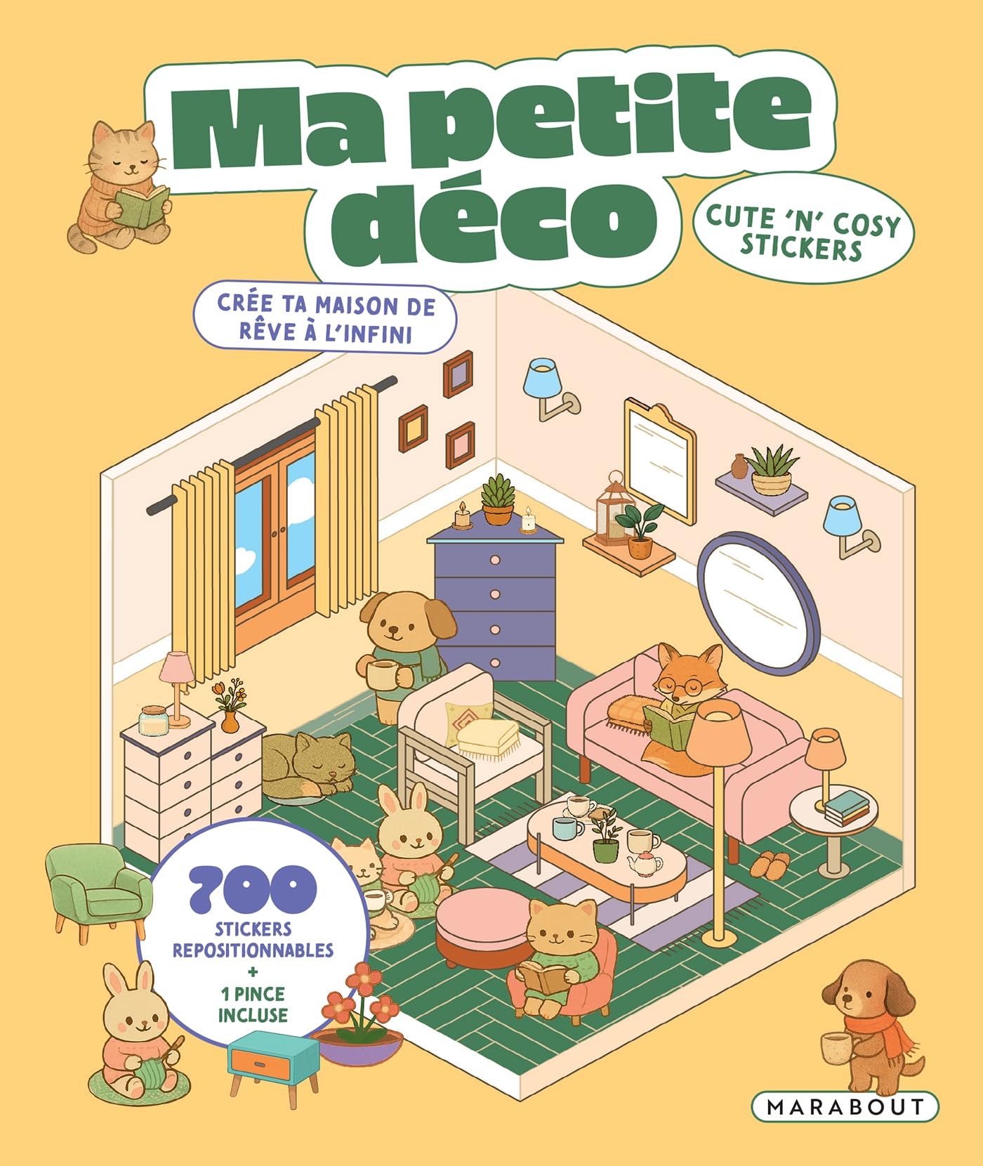 Cute 'n' cosy stickers - Ma petite déco: Créé ta maison de rêve à l'infini book
