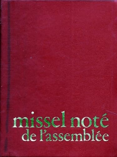 MISSEL NOTE DE L'ASSEMBLEE (du R.P. Gelineau SJ) book