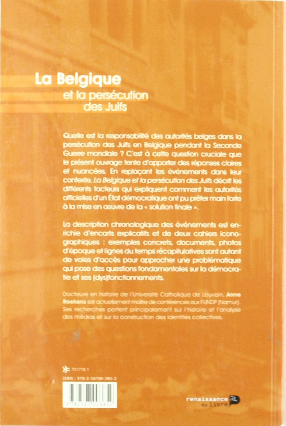 La Belgique Et La Persecution Des Juifs Books