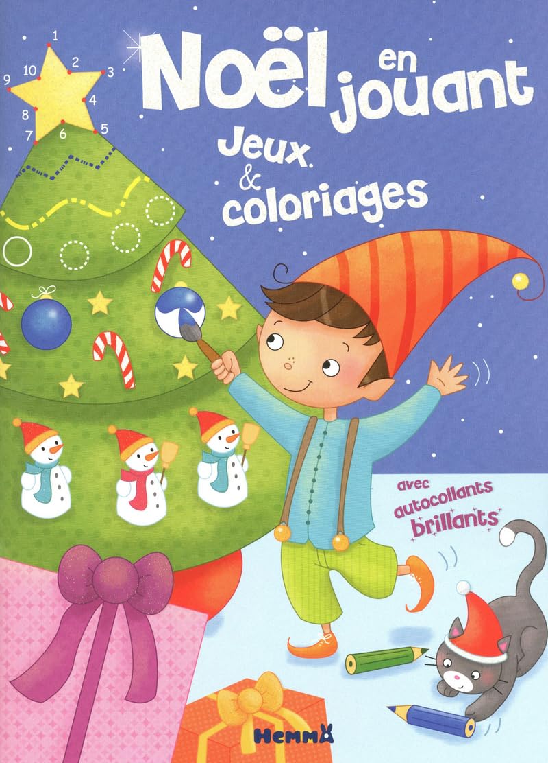 Noël en jouant: Jeux et coloriages Books