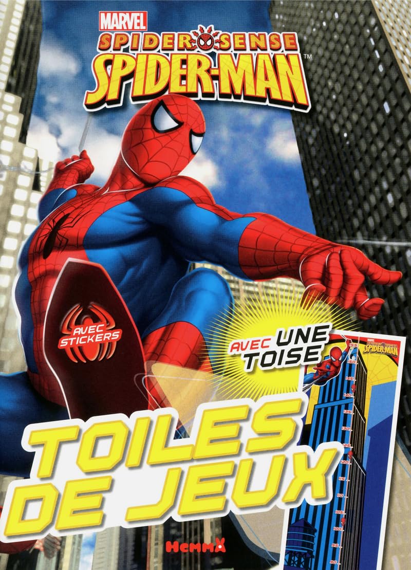 Marvel spider sense spider-man toiles de jeux avec une toise book