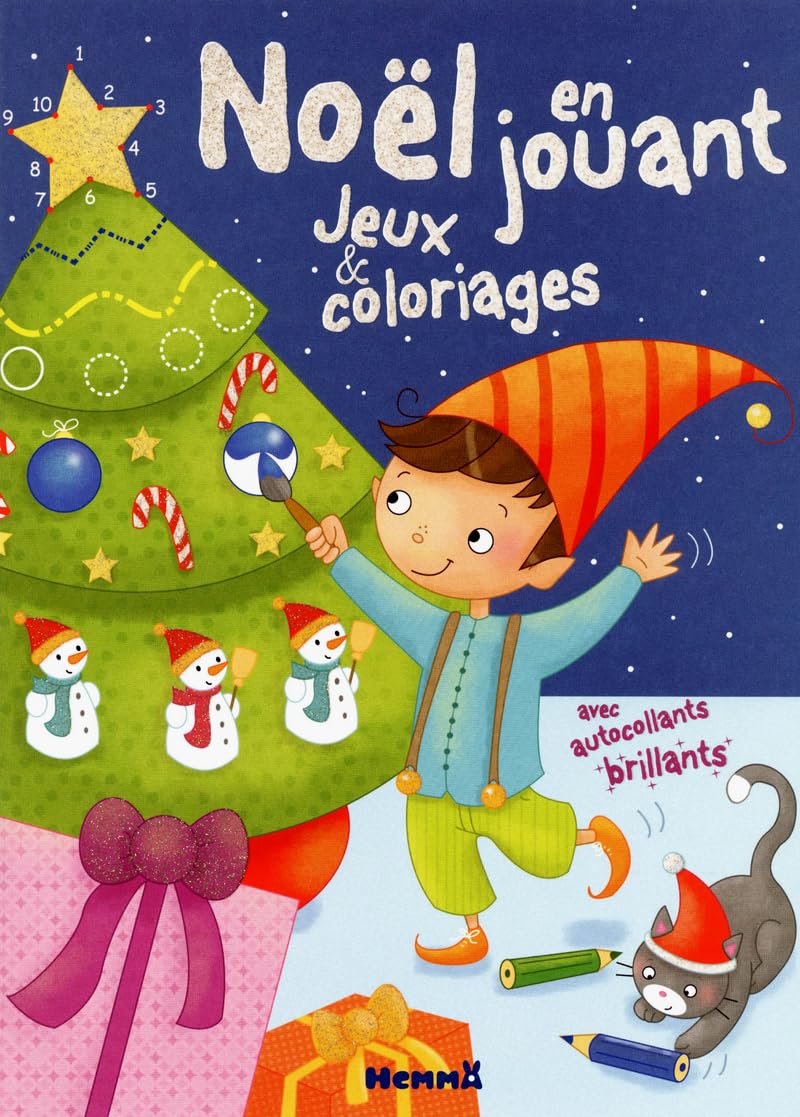 Noël en jouant: Jeux et coloriages Books