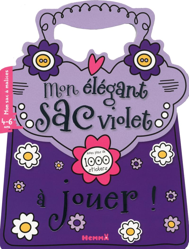 Mon élégant sac violet à jouer ! - Avec plus de 1000 stickers: 4-6 ans Hobbies & Crafts