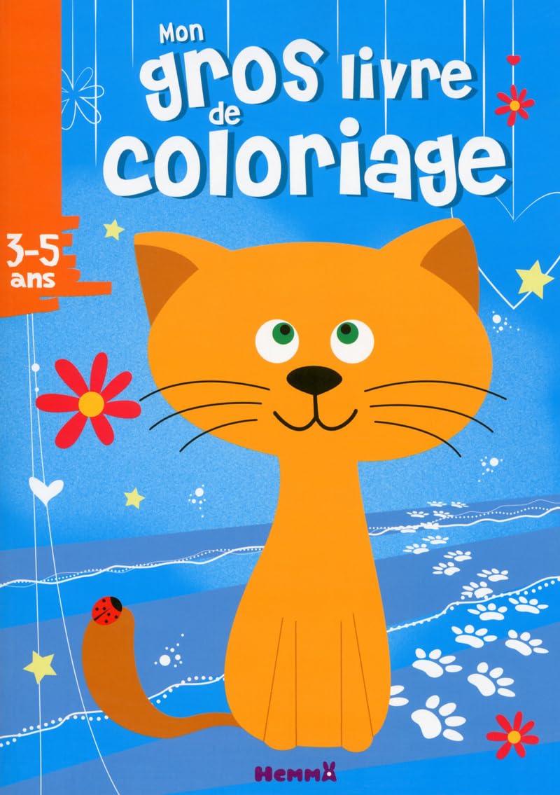 MON GROS LIVRE DE COLORIAGE (CHAT ROUX) book