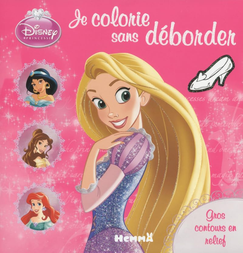 Disney princesses je colorie sans déborder (raiponce, jasmin, belle, ariel) Hobbies & Crafts