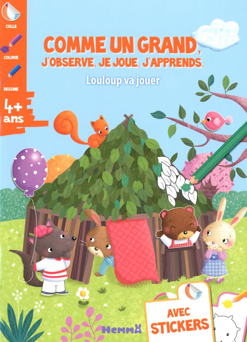 Petit loup va jouer - Mon livre de jeux book